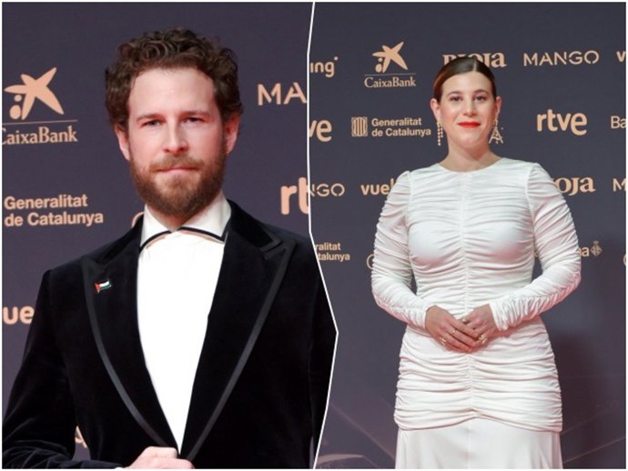 Álvaro y Ángela Cervantes en la alfombra roja de los Premios Goya 2026.