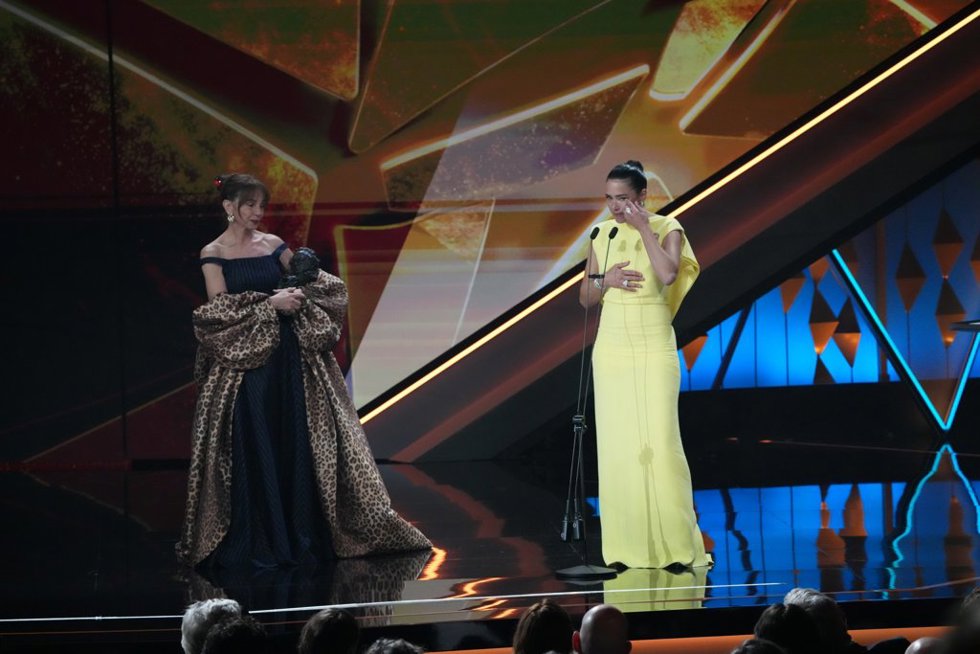 La actriz Patricia López Arnaiz recoge el Goya a Mejor Actriz Protagonista por 'Los Domingos' durante la 40 edición de los Premios Goya, en el Auditori del Centre de Convencions Internacionals, a 28 de febrero de 2026, en Barcelona, Cataluña (España).