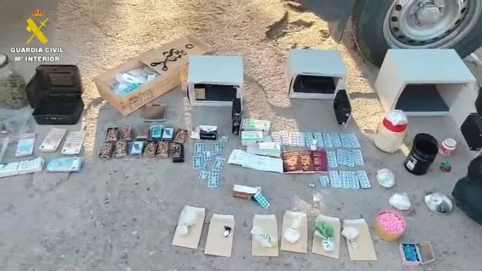 Dos detenidos por tráfico de drogas en Mejorada del Campo con cocaína, anfetaminas, hachís y marihuana