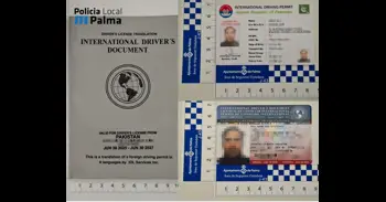 Denuncian a un conductor en Palma por presentar tres permisos de conducir extranjeros falsos