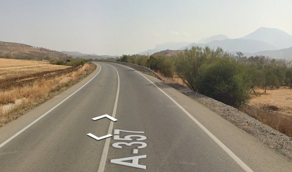 Imagen del kilómetro 20 de la A-357.