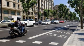 Motocicleta per la carrers de Barcelona