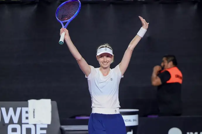 Cristina Bucsa en el torneo de Mérida