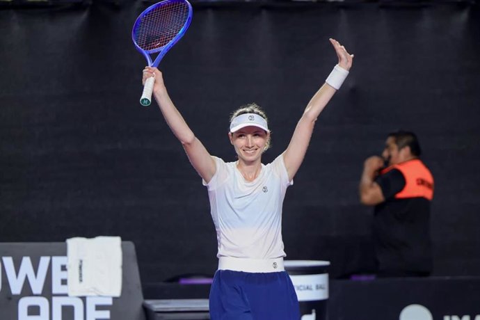 Cristina Bucsa en el torneo de Mérida