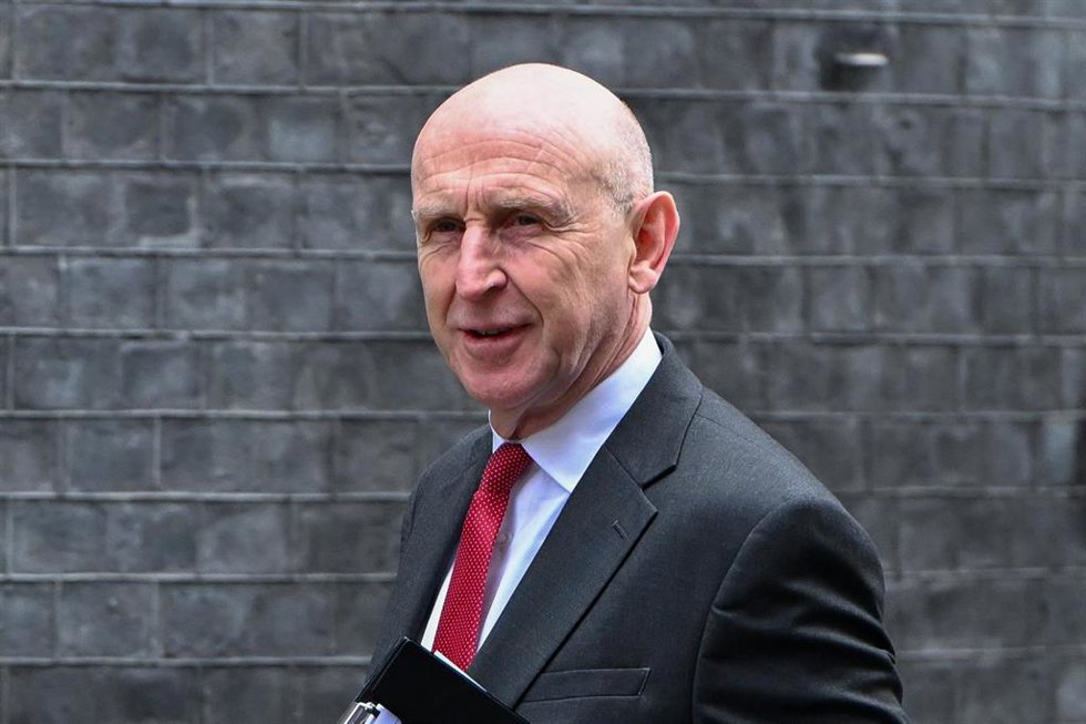 El ministro de Defensa británico, John Healey