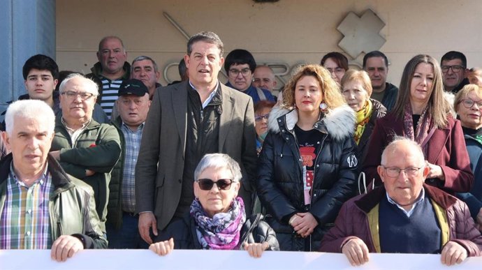 El secretario xeral del PSdeG, José Ramón Gómez Besteiro, en Baleira