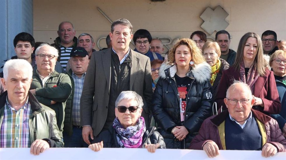 El secretario xeral del PSdeG, José Ramón Gómez Besteiro, en Baleira
