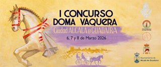 Cartel anunciador del I Concurso de Doma Vaquero Ciudad de Alcalá, que se celebrará del 6 al 8 de marzo en Alcalá de Guadaíra (Sevilla)