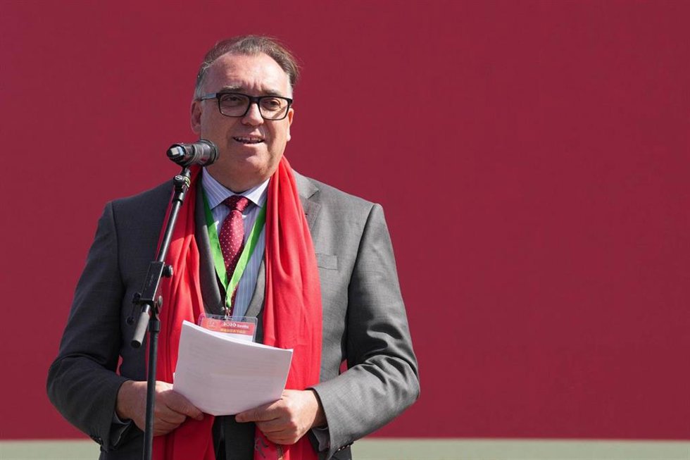 El consejero de Turismo y Andalucía Exterior de la Junta de Andalucía, Arturo Bernal, en la celebración de la Año Nuevo Chino.