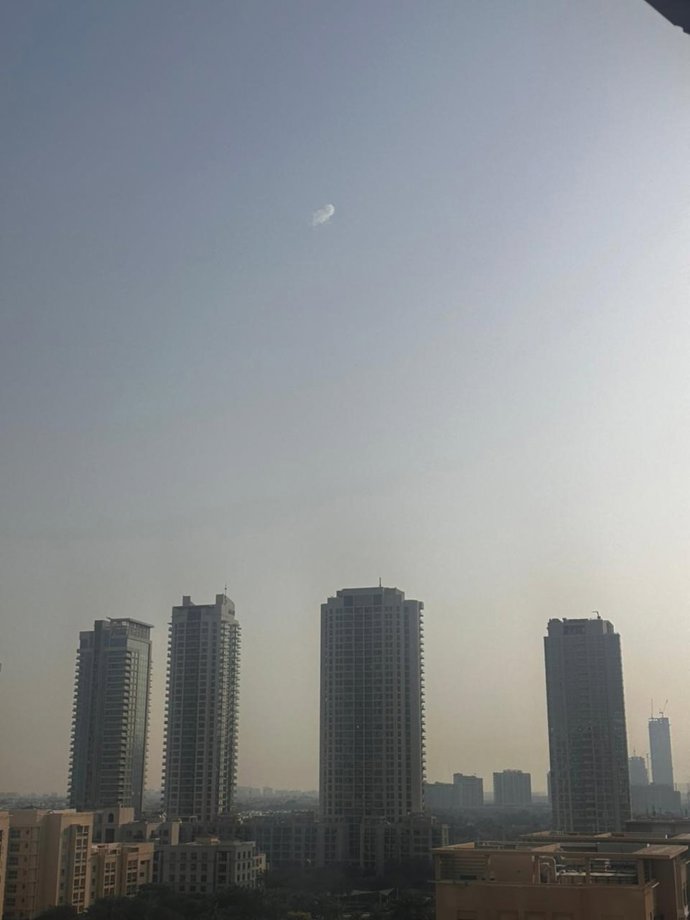 Vista de Dubai durante los bombardeos iraníes del 1 de marzo