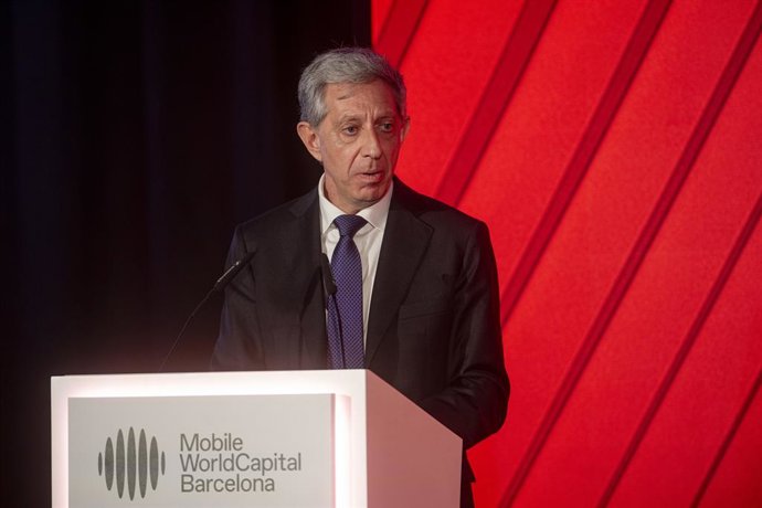 El CEO de MW Capital Barcelona, Francesc Fajula, durant un esmorzar en el marc del Mobile World Congress (MWC) 2026, a 1 de març de 2026, a Barcelona, Catalunya (Espanya). 