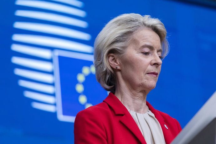 Archivo - January 23, 2026, Brussels, Brussels, Belgium: Ursula Von der Leyen (left) and António Costa (right). The President of the European Commission and the President of the European Council held a press conference at the conclusion of the extraordina