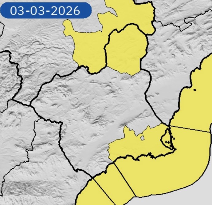 La Agencia Estatal de Meteorología (Aemet) ha activado para este martes en la Región de Murcia varias alertas por viento y fenómenos costeros.