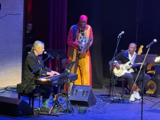 La Unity Gospel Choir en su actuación en el Auditorio Municipal Maestro Padilla.