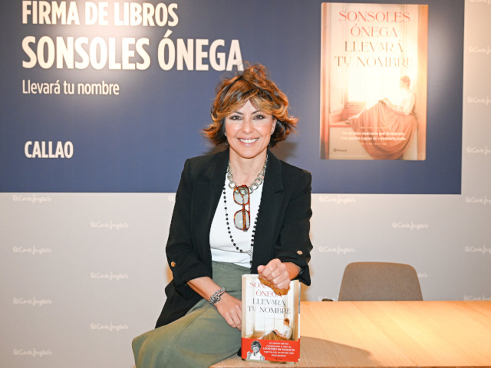 Archivo - Sonsoles Ónega en el almuerzo de presentación de su novela 'Llevará tu nombre'. Europa Press