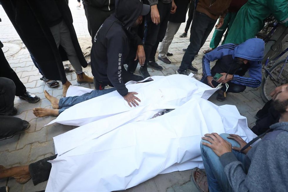 Cadáveres en el Hospital de Al Shifa, en la Franja de Gaza