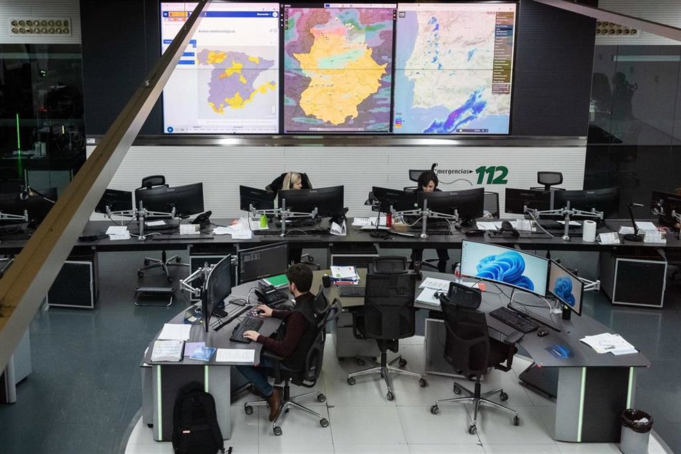 Interior del Centro de Urgencias y de Emergencias 112 de Extremadura 'Cabo 1 Alberto Guisado Majano'