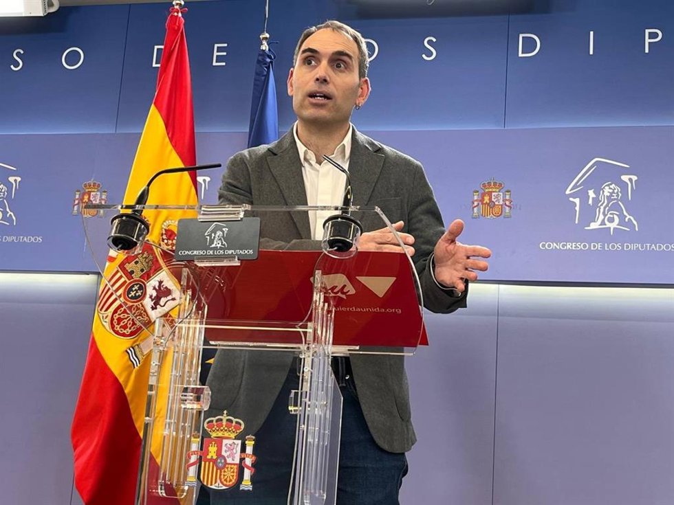 El coordinador general de IU Andalucía y diputado nacional de Sumar en el Congreso, Toni Valero.