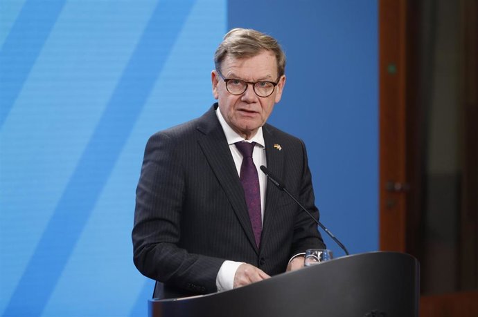 Archivo - El ministro de Exteriores de Alemania, Johann Wadephul, durante una rueda de prensa (archivo)