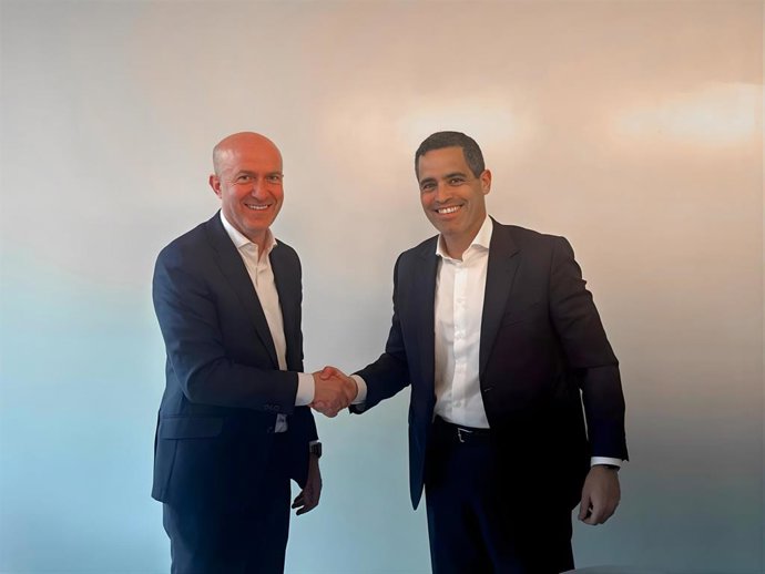 Miguel Díaz Batanero, director de suelo de Metrovacesa, y Luis Alonso Plaza, director de suelo de Aliseda.