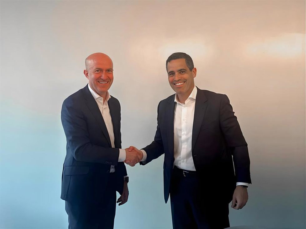 Miguel Díaz Batanero, director de suelo de Metrovacesa, y Luis Alonso Plaza, director de suelo de Aliseda.