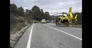Una invasión indebida del carril provocó el triple accidente mortal de este domingo en Elche de la Sierra