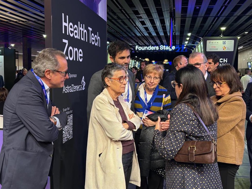La consellera de Salud Olga Pané en el Catalonia Health Innovation Ecosystem Pavilion