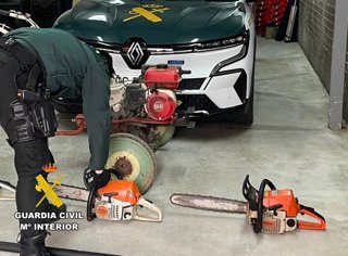 Parte del material recuperado.