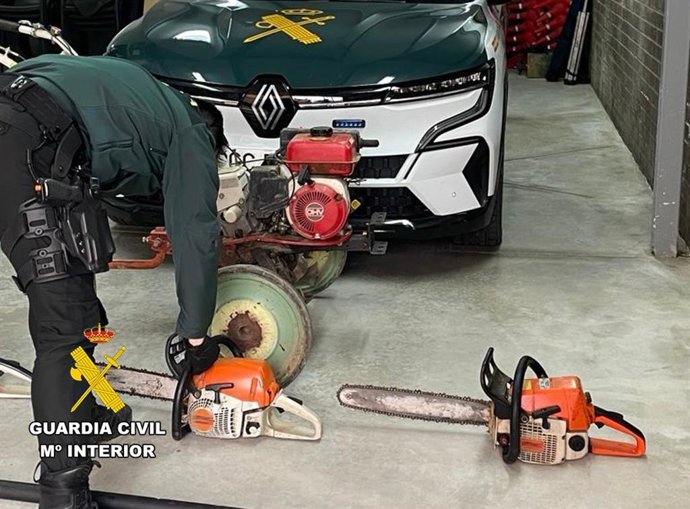 Parte del material recuperado.