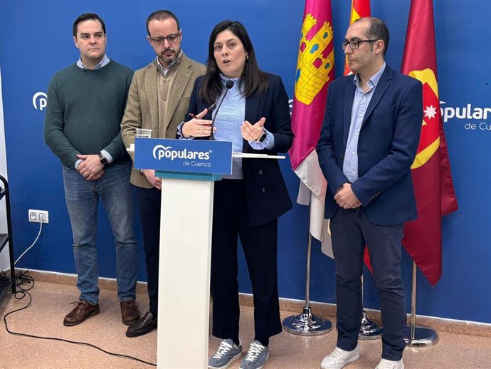 Rueda de prensa del Grupo Popular en el Ayuntamiento de Cuenca.