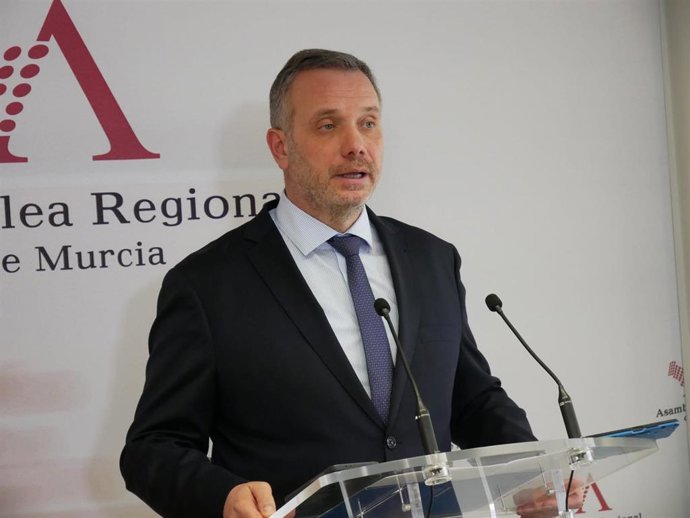 Archivo - El portavoz del PP de la Asamblea Regional, Joaquín Segado