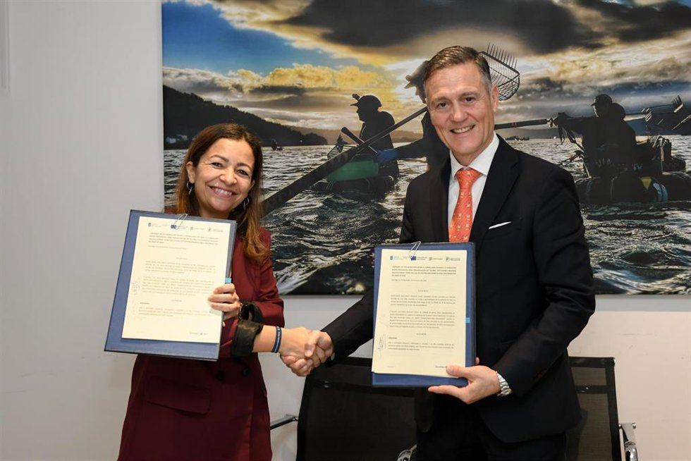 La conselleira de Mar, Marta Villaverde, en la presentación del evento