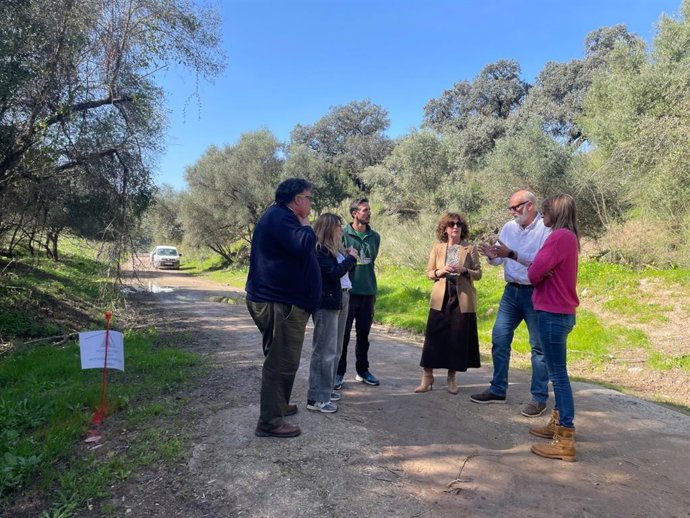 Javier Vidal en la Vía Verde de la Sierra.