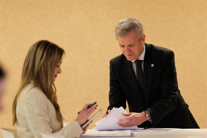 Rueda y Fabiola García, en la comparecencia ante los medios posterior al Consello.