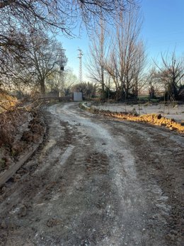 Desperfectos en el entorno natural de Fuente Vaqueros (Granada) por el temporal