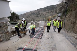 Obras del PFEA en Bayárcal (Almería).