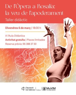 'De La Opera A Rosalía': Un Taller En El Muvim Conecta A Matilde Salvador Con La Artista Catalana