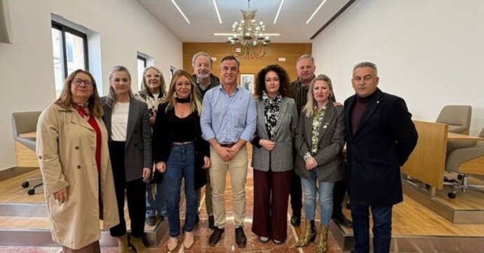 Diputados del PSOE en la Diputación de Huelva.