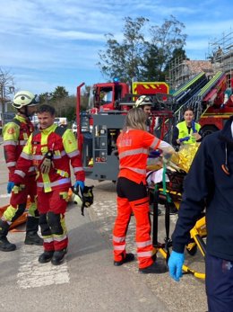 Herido un trabajador tras caer en altura en una obra en Comillas