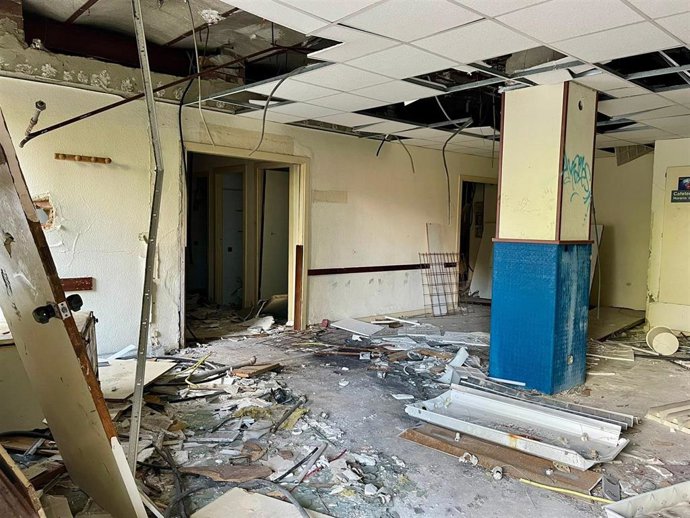 Archivo - Interior del edificio de Silicosis.