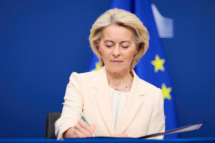A presidente da Comissão Europeia, Ursula von der Leyen