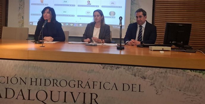 Imagen de la jornada promovida por la Confederación Hidrográfica del Guadalquivir (CHG) para analizar su actuación durante las borrascas.