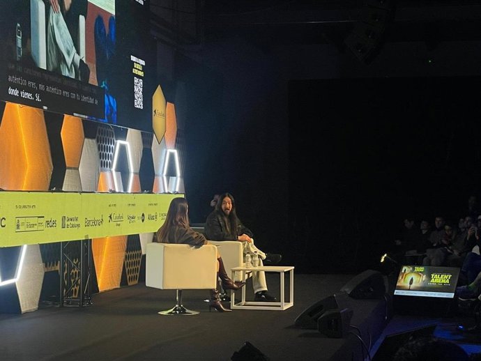 El DJ i productor Steve Aoki aquest dilluns en el Talent Arena 2026.