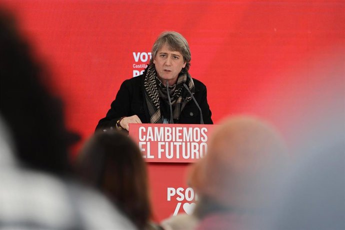 El candidato del PSOE a la Presidencia de la Junta, Carlos Martínez, en una imagen de archivo en un acto en el segundo día de campaña.