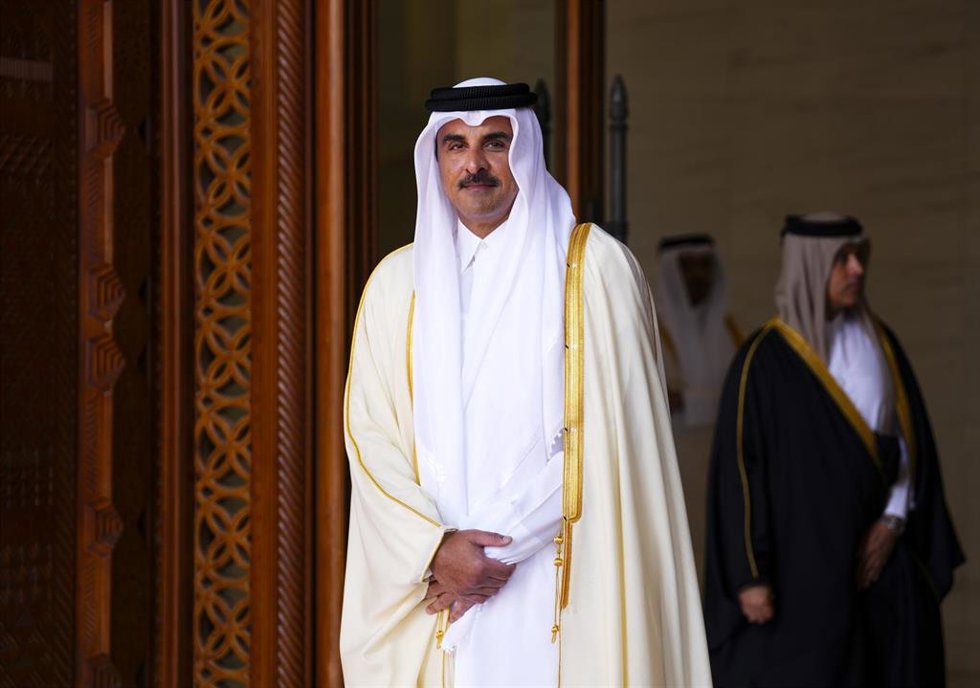 Archivo - El emir de Qatar, Tamim bin Hamad al Thani 