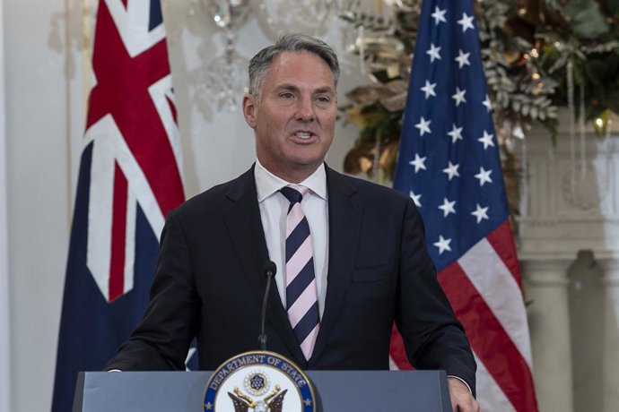 Archivo - December 8, 2025, Washington, District Of Columbia, United States: Australian Deputy Prime Minister and Defense Minister Richard Marles speaks during a news conference with Secretary of State Marco Rubio and Secretary of War Pete Hegseth at the 