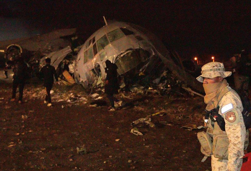 Aeronave siniestrada en el Aeropuerto Internacional de El Alto, en Bolivia