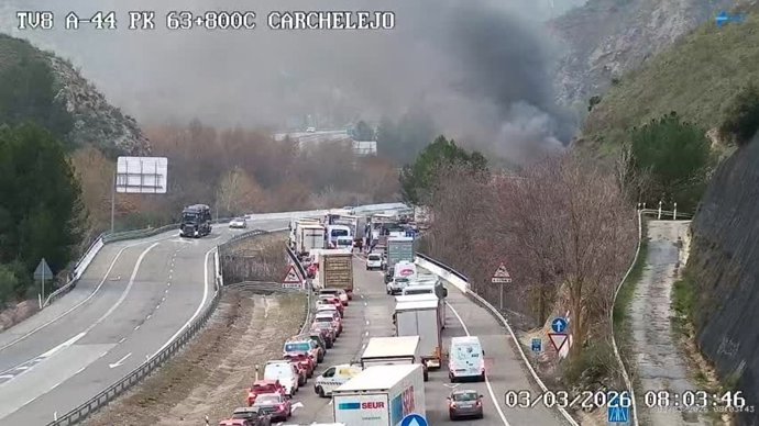 Imagen de la zona captada por una cámara de tráfico.