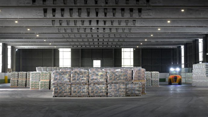 Archivo - Imagen de recurso de una zona de paletizado