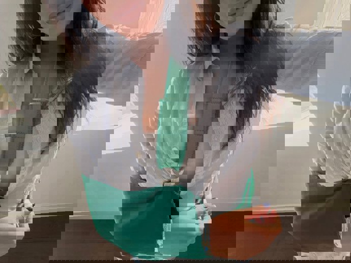 Sarah Santaolalla en una foto subida por ella misma a X